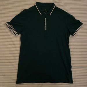 Armani Exchange Green Polo